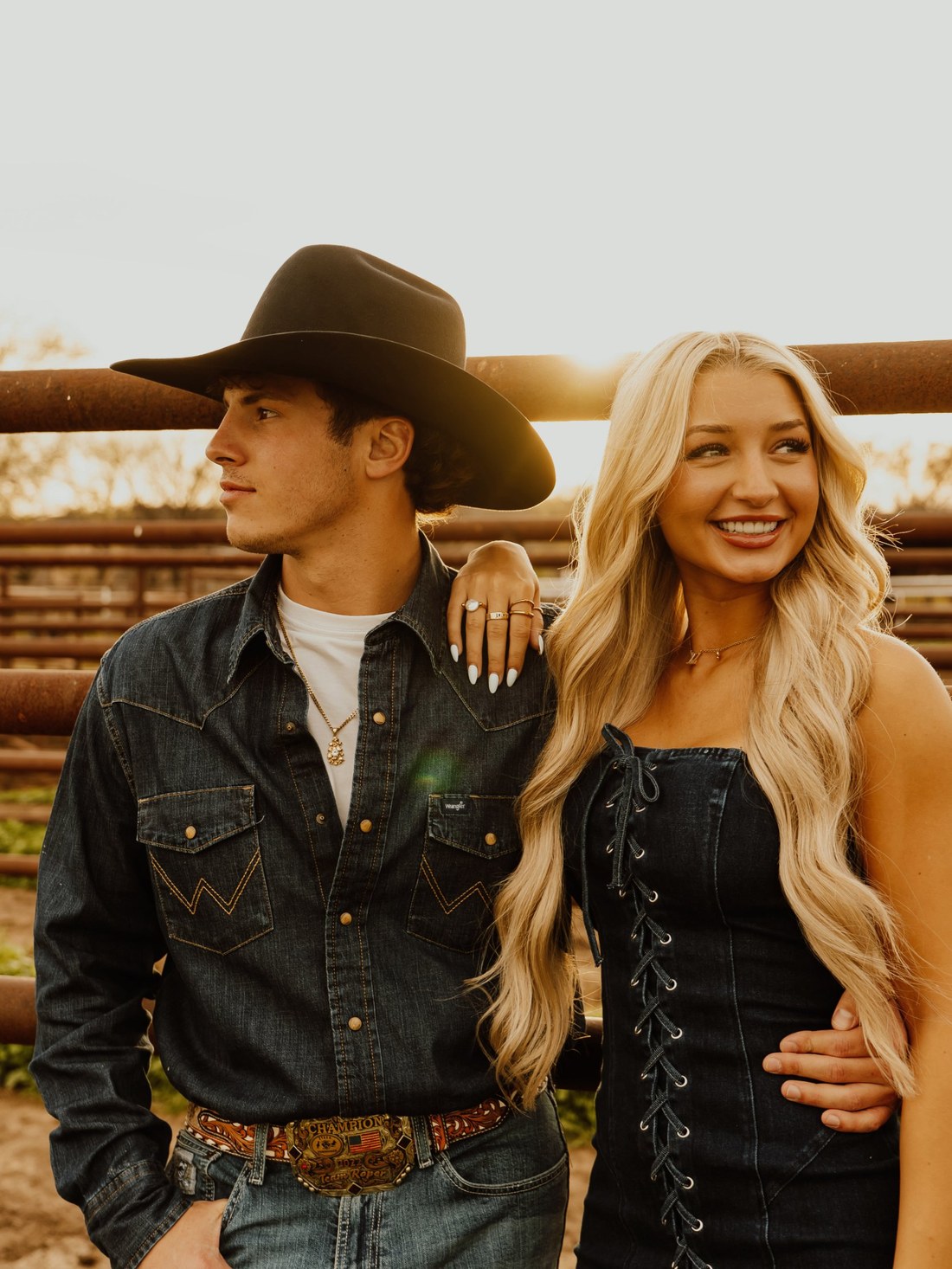 Jaxen Wright, owner of We Light DFW, photographed at sunset in Fort Worth, Texas